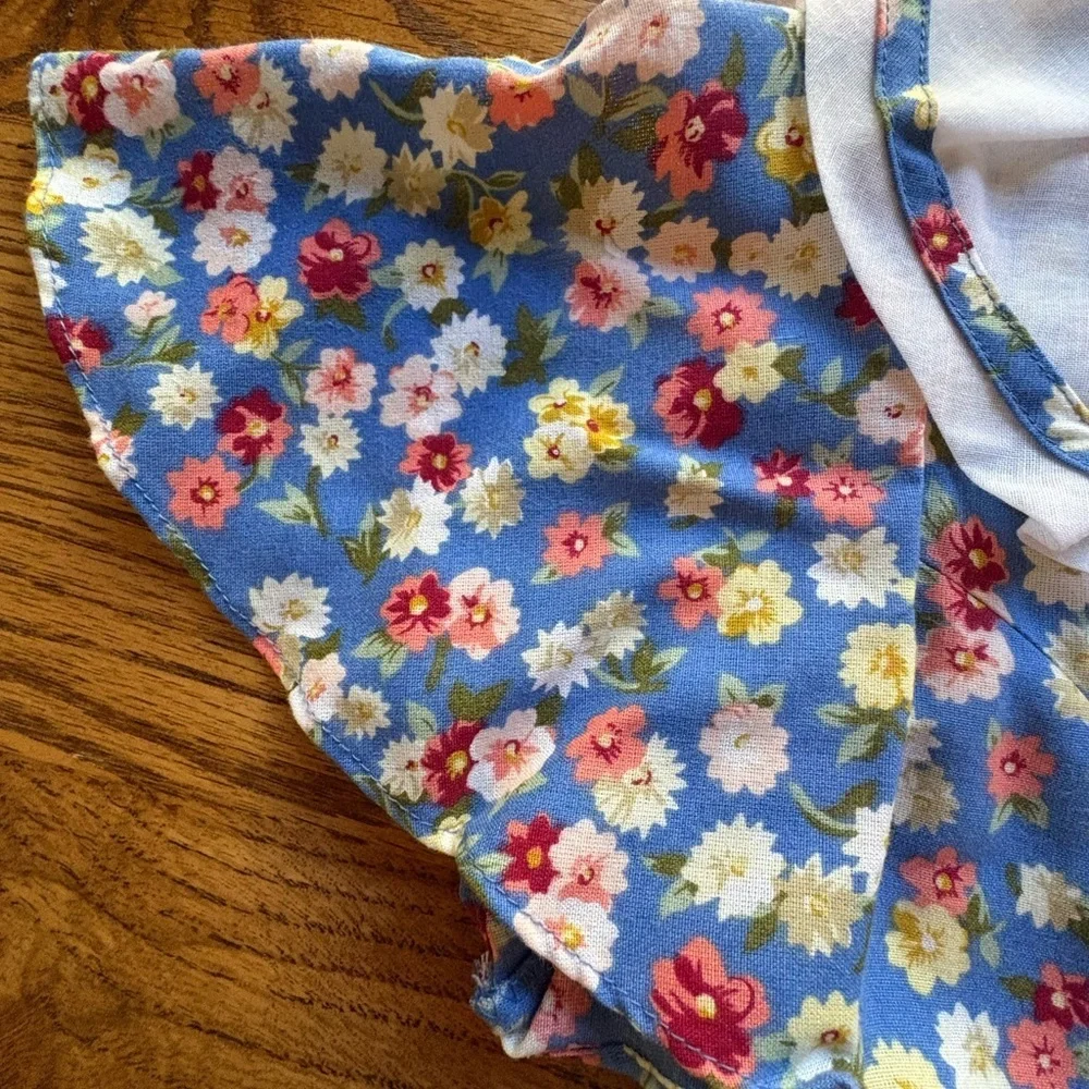 Vintage Ruth of Carolina floral girls dress- size 7